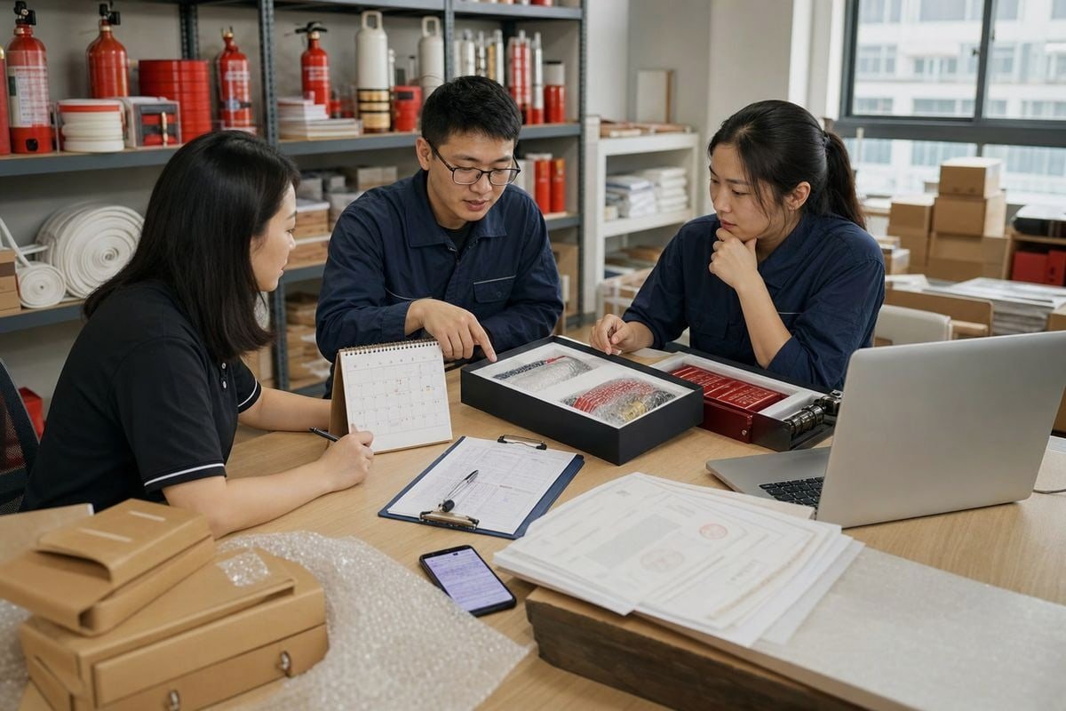 Strategy to avoid shipping delays when ordering samples for a trade show date (ID#5)