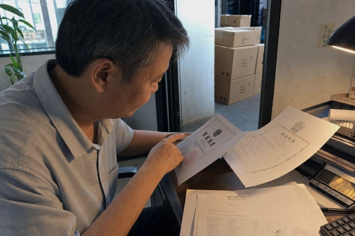 Bank documents needed to confirm a supplier's payment account is legitimate (ID#2)