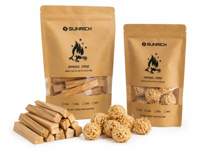 Wood fire starters from Sunrich Fire