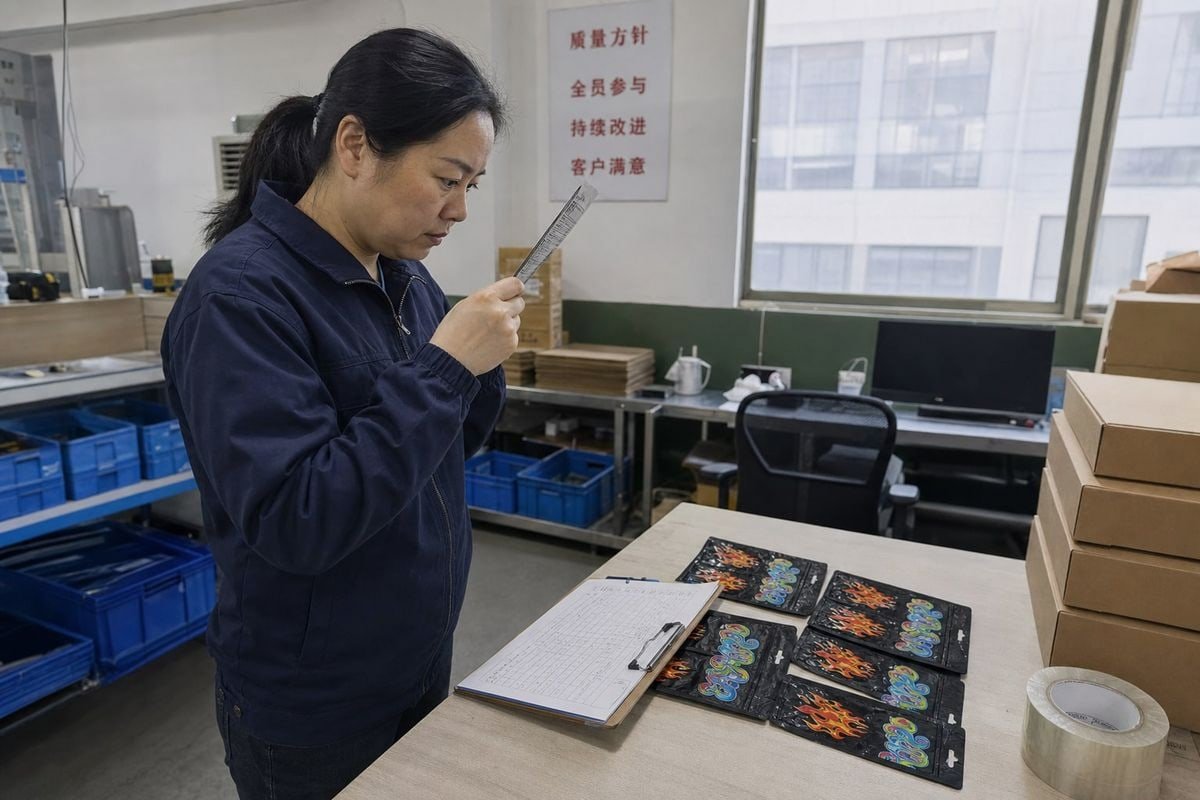 Packaging Safety Compliance Safety and compliance labeling requirements with warnings and QR codes visible (ID#3)