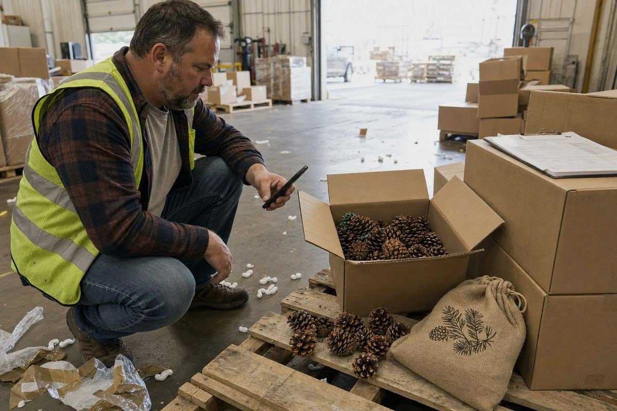 Guide to filing a supplier claim for defective colored fireplace pine cones (ID#1)