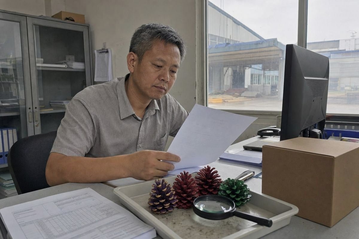 Test reports needed from manufacturers to validate a pine cone product defect claim (ID#5)