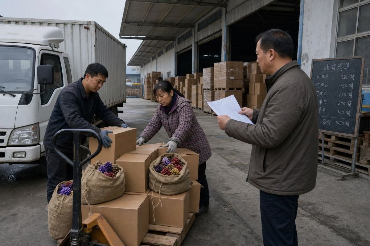 Reliable Lead Times Ensuring reliable lead times and logistics support for multi-year pine cone orders (ID#5)