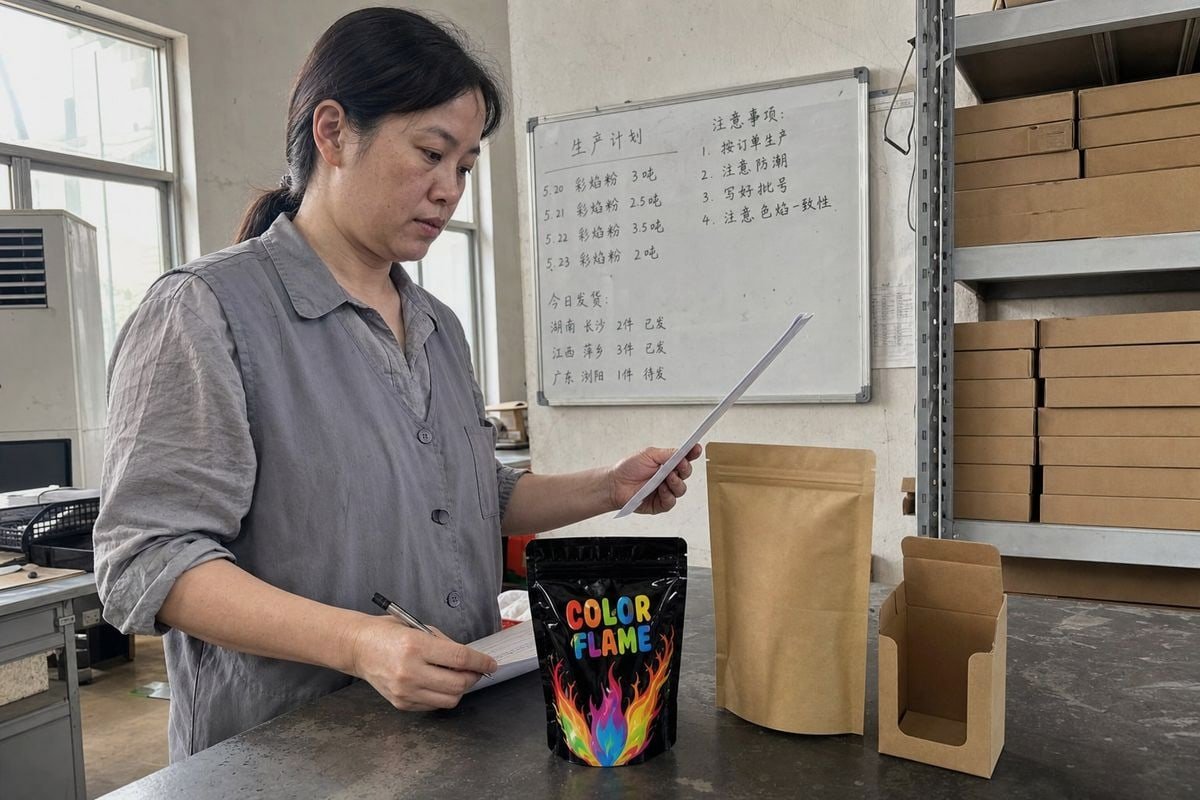 Consolidating multi-brand Magic Fire Powder orders to unlock tiered pricing discounts (ID#1)