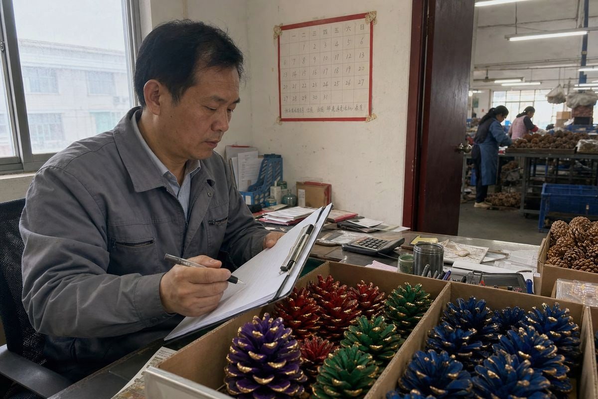Guide to locking in supplier capacity for fireplace colored pine cones (ID#1)