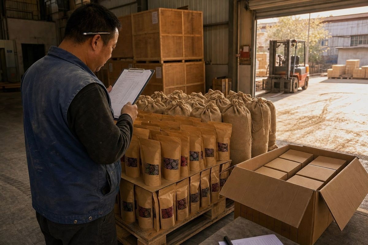 Lab documentation and test reports required before bulk pine cone orders (ID#4)