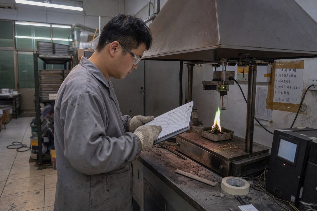 Combustion test data checklist for fireplace colored pine cone suppliers (ID#1)