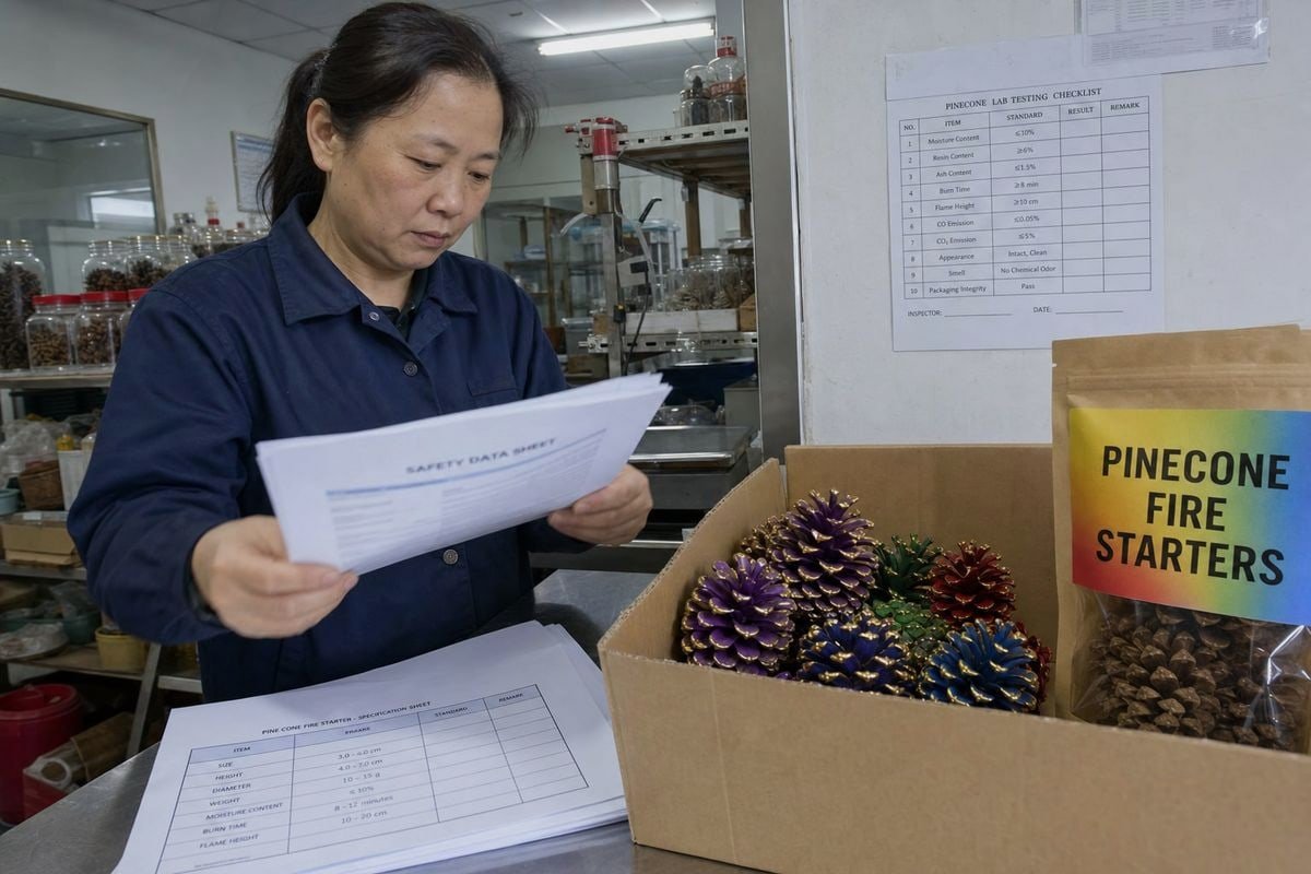 Supplier Safety Documentation Safety data sheet and documentation checklist for colored fire pine cone suppliers (ID#2)