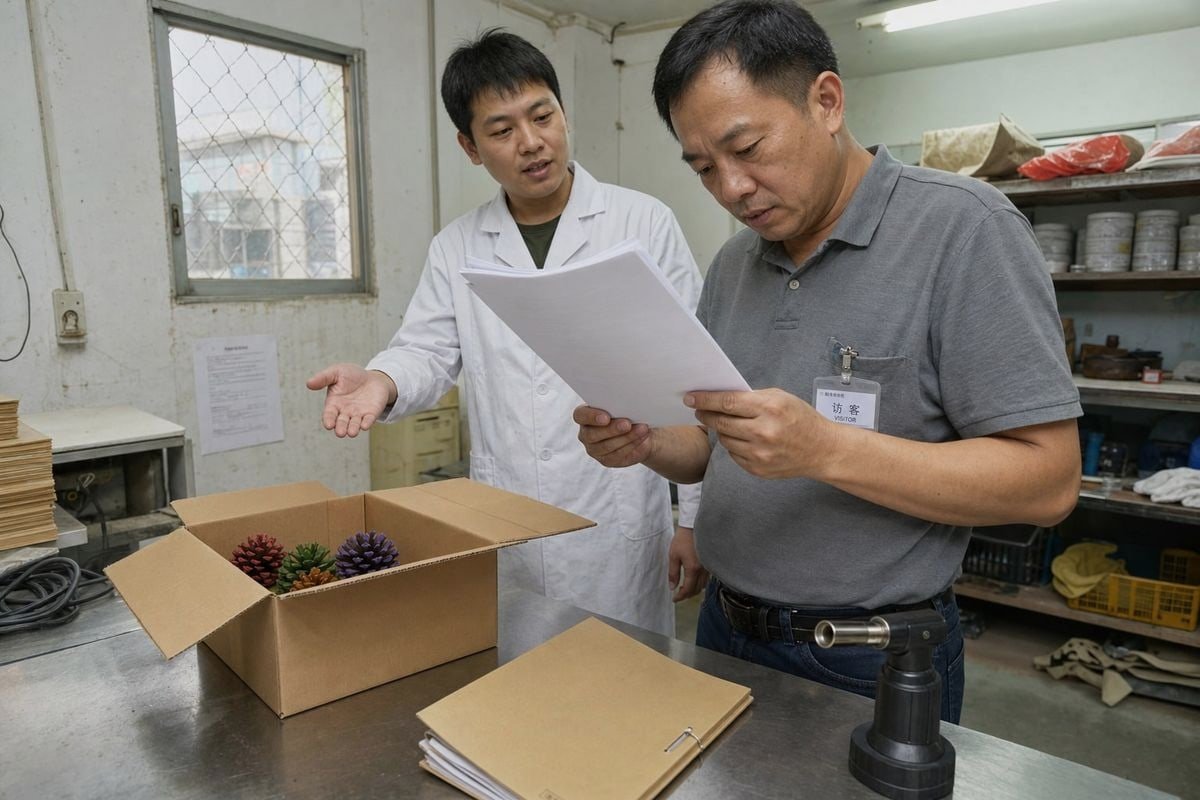 Expected MOQ and lead times for custom pine cone display packaging orders (ID#5)
