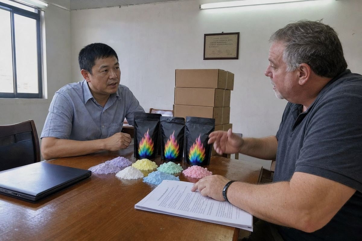Negotiating exclusive regional distribution rights for Magic Fire Powder with Chinese supplier (ID#1)