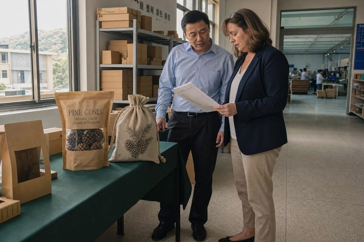 Certifications and compliance checks for trustworthy pine cone packaging suppliers (ID#5)