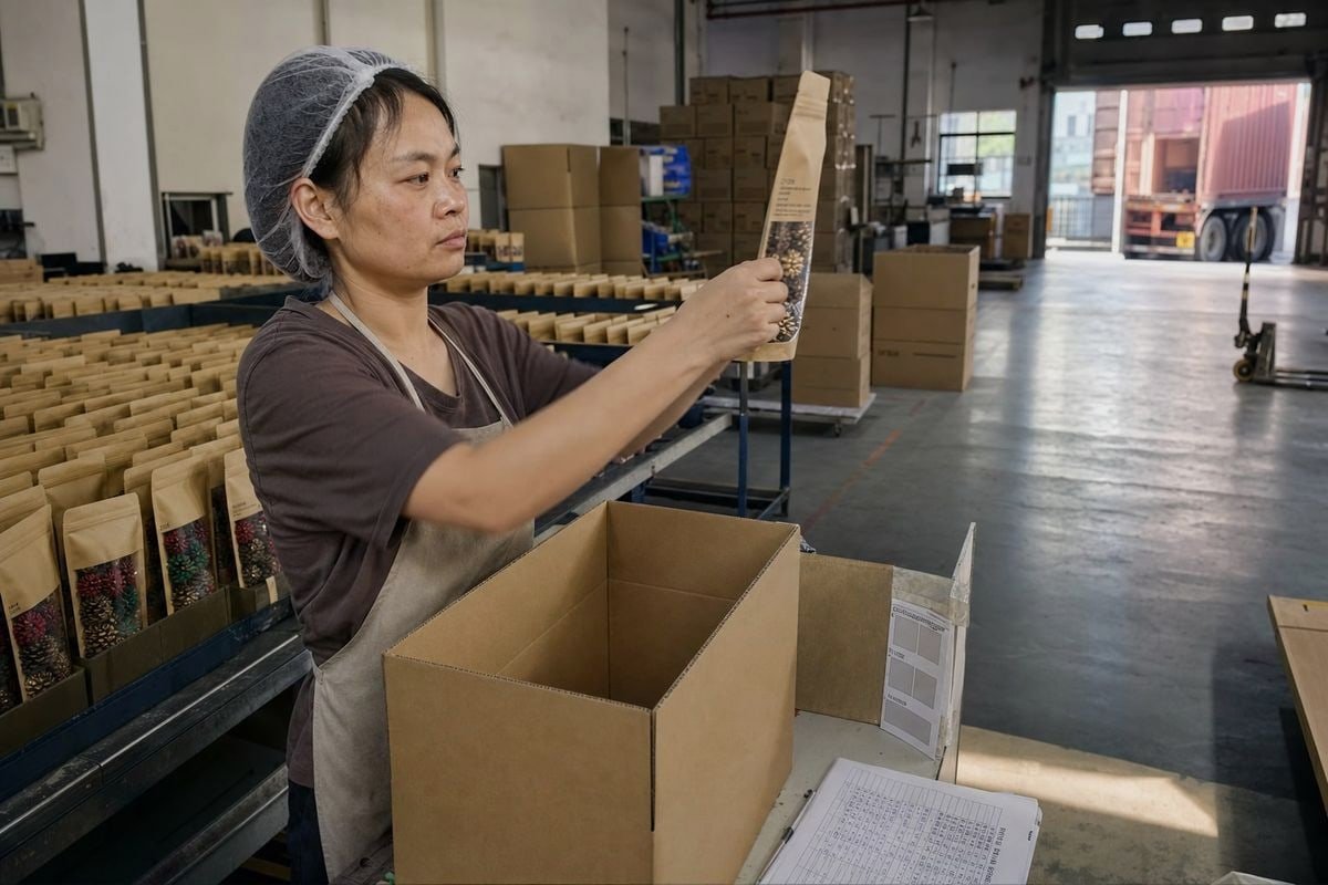 Red flags signaling a supplier fails to meet FHSA labeling standards for pine cones (ID#5)