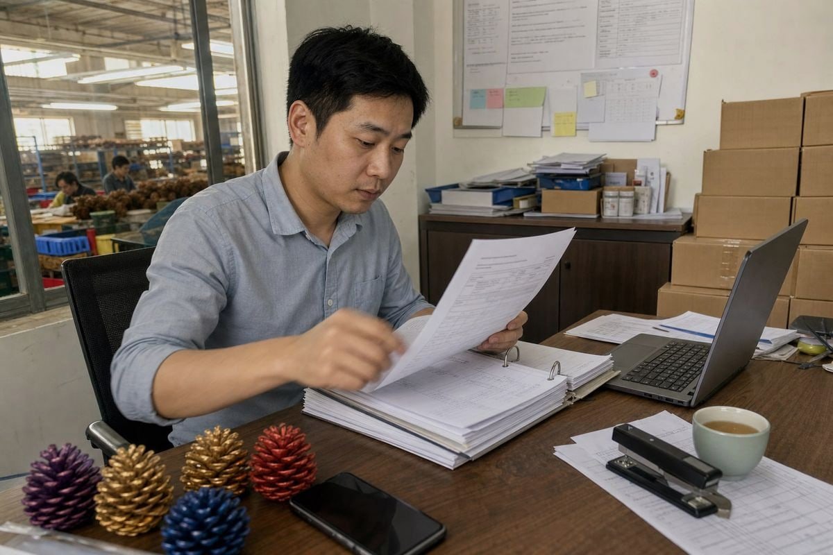 Supplier REACH Documentation Checklist of REACH compliance documents to request from pine cone suppliers (ID#2)