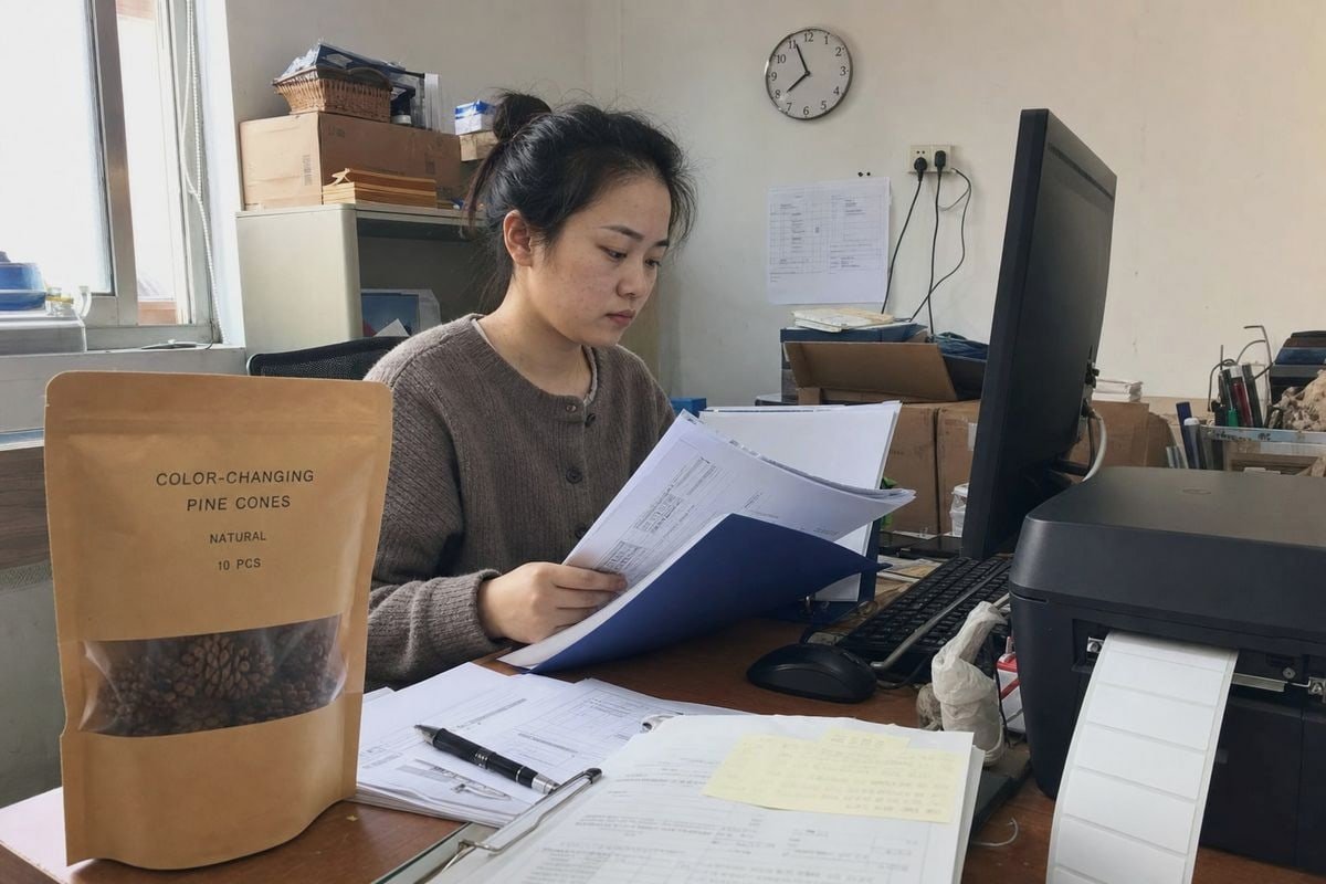 GPSR Documentation Requirements Technical documentation checklist proving GPSR compliance for colored pine cones before EU shipping (ID#2)