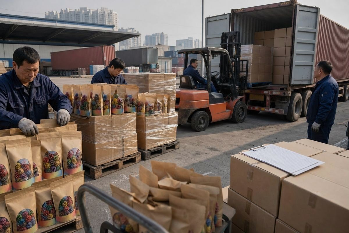 Shipping colored pine cones to Europe via sea freight or China-Europe railway (ID#1)