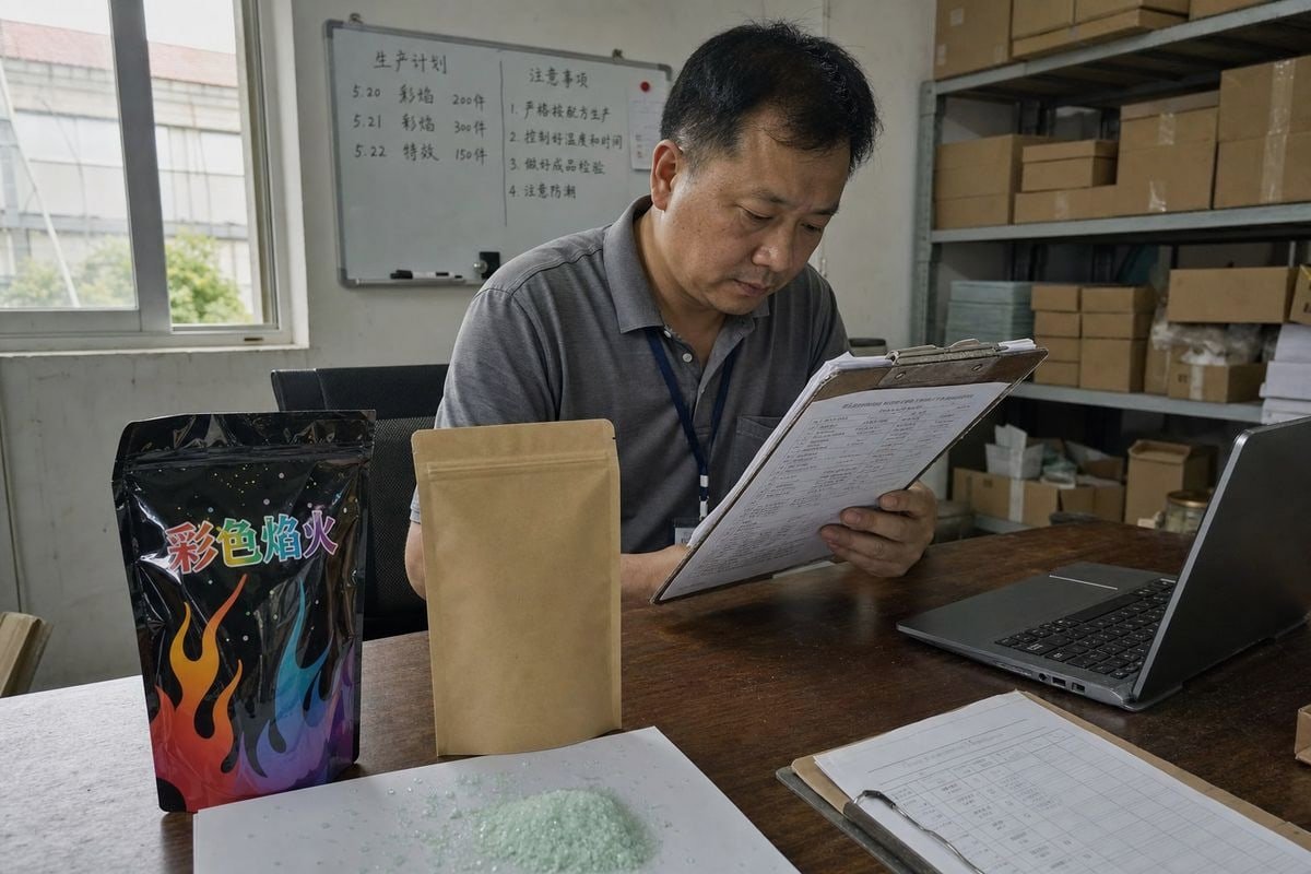 Comparing online B2B platforms and trade shows for sourcing magic fire powder suppliers safely (ID#1)