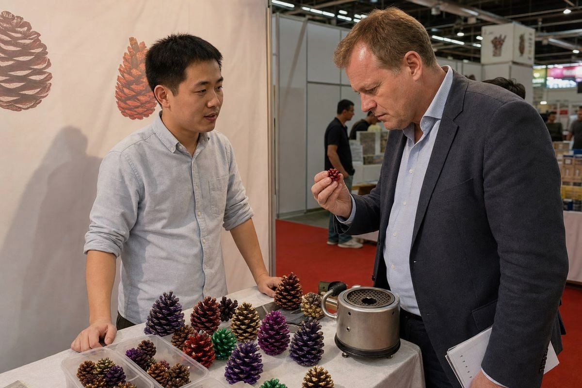 Sourcing Channel Comparison Comparing online B2B directories versus face-to-face trade shows for trusted pine cone suppliers (ID#2)
