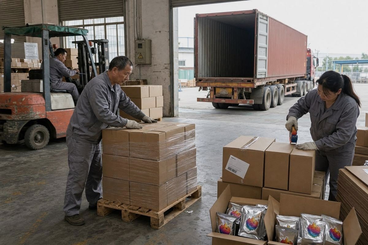 Comparing sea freight to FBA versus direct China shipping for Magic Fire Powder costs (ID#1)