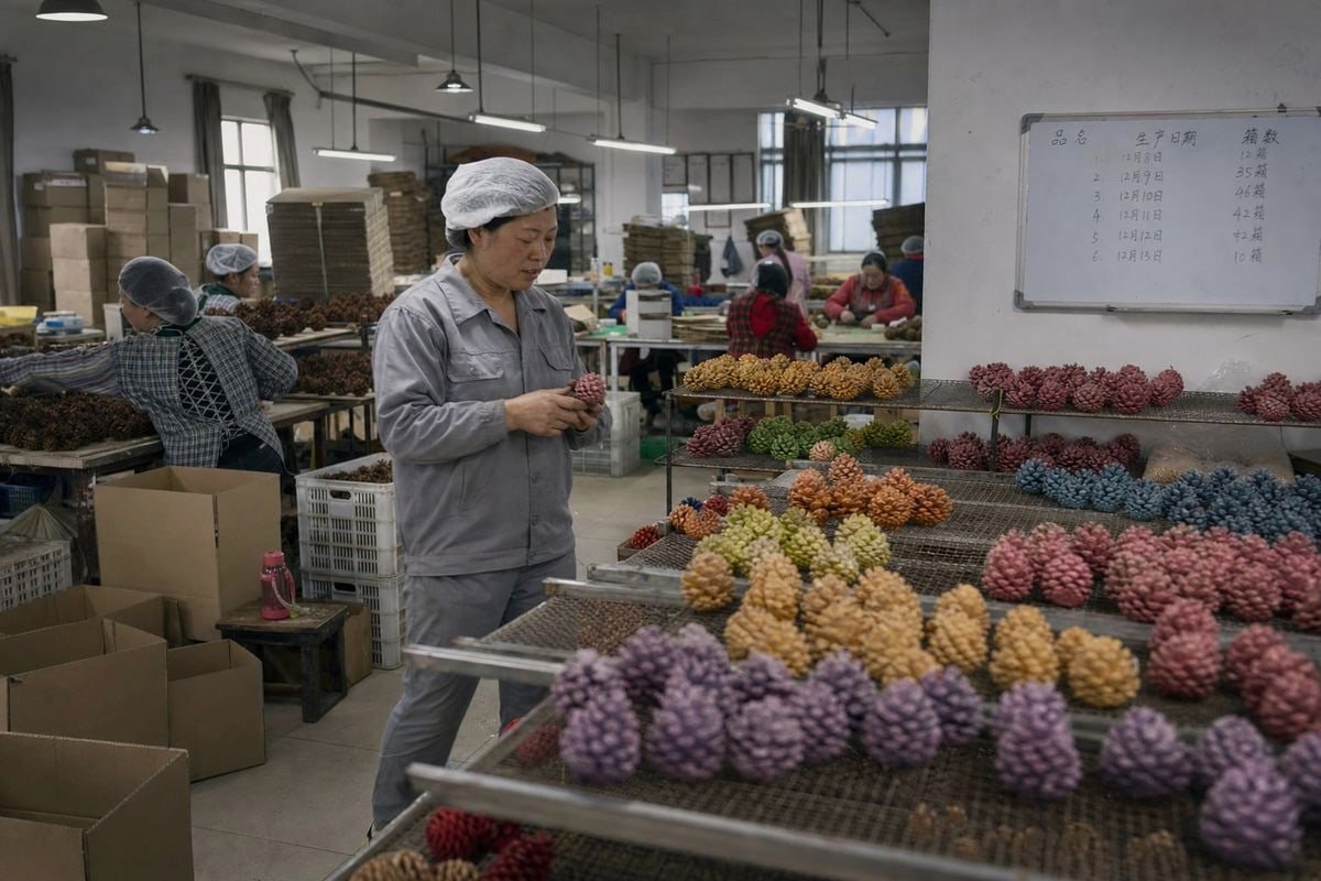 Comparing on-site merchandiser versus loading supervision for rush pine cone orders (ID#1)