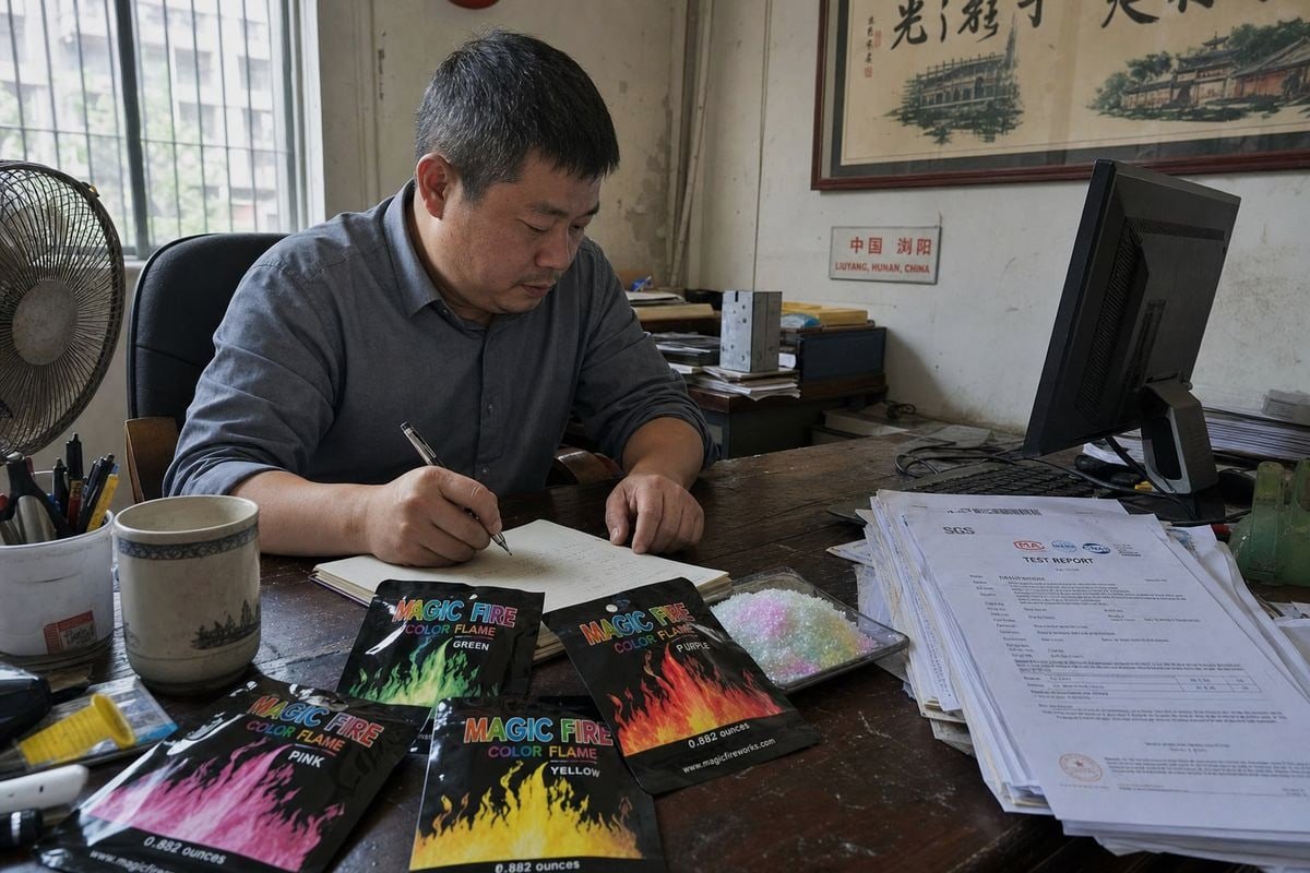 Key factors like demand certainty and cash flow to consider before ordering Magic Fire Powder (ID#2)