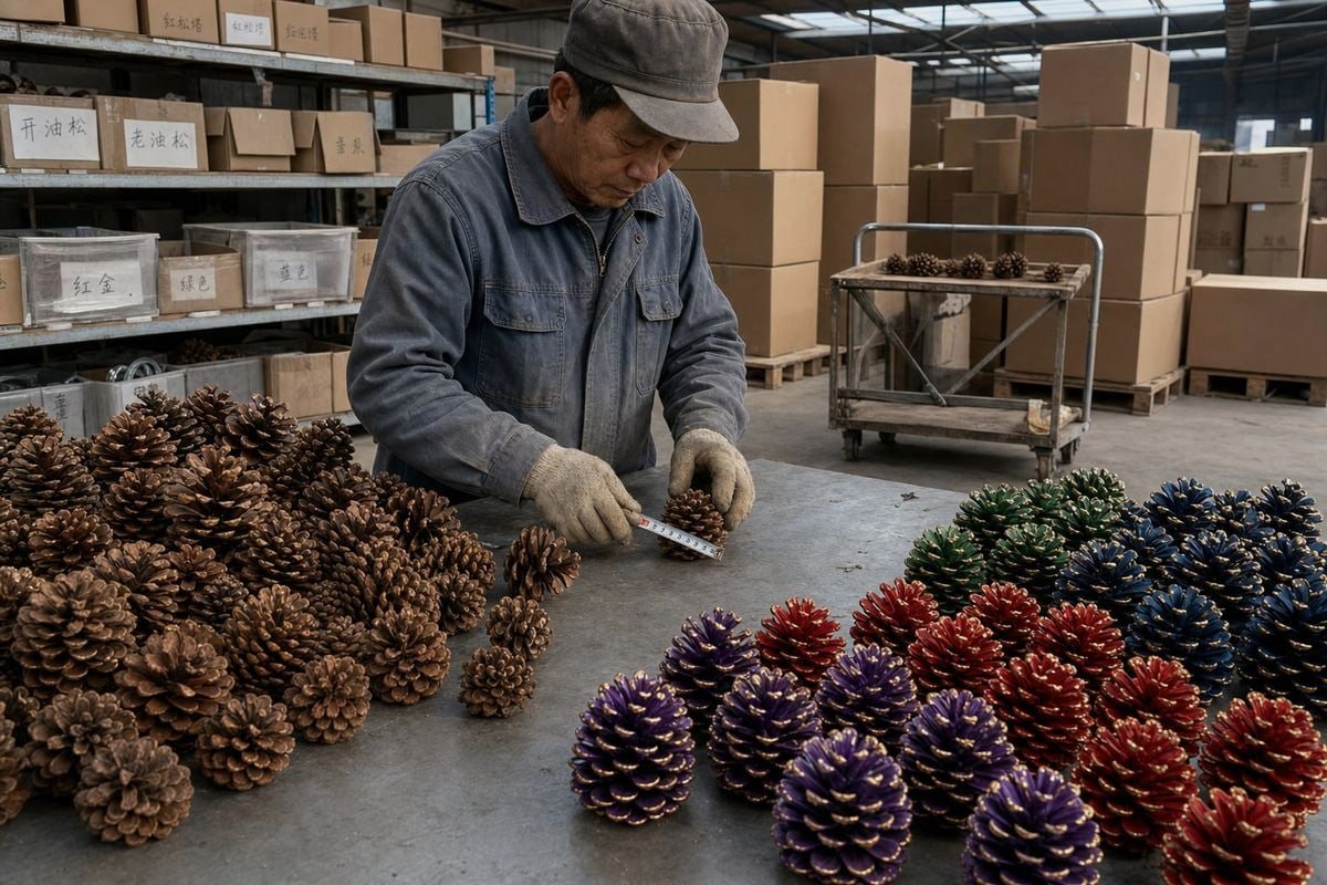 Best pine cone species and sizes for fireplace-colored flame effects (ID#1)