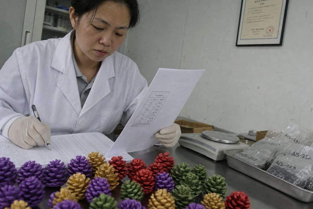 Import Certification Requirements Required certifications like ISO 9001, BSCI, CE, and SGS reports for importing colored pine cones (ID#2)