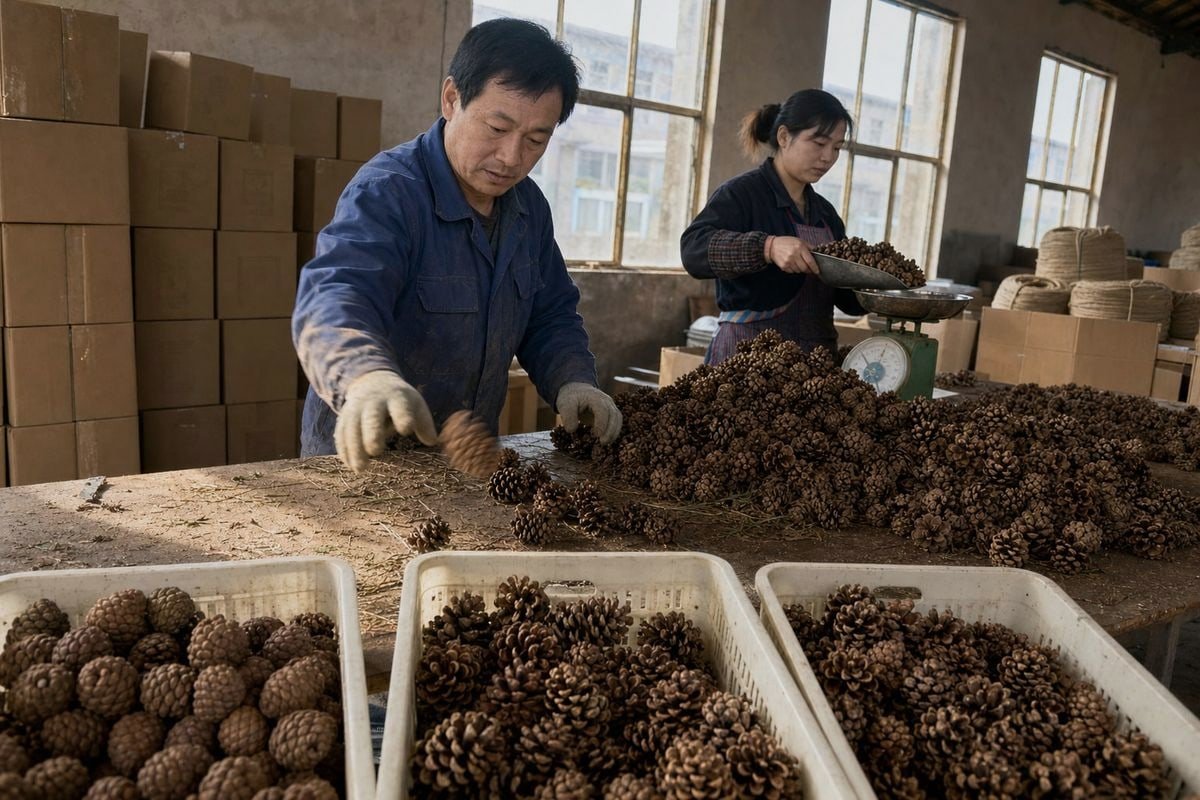 Batch Consistency Verification Verifying accelerant consistency across large fire pinecone production batches (ID#4)