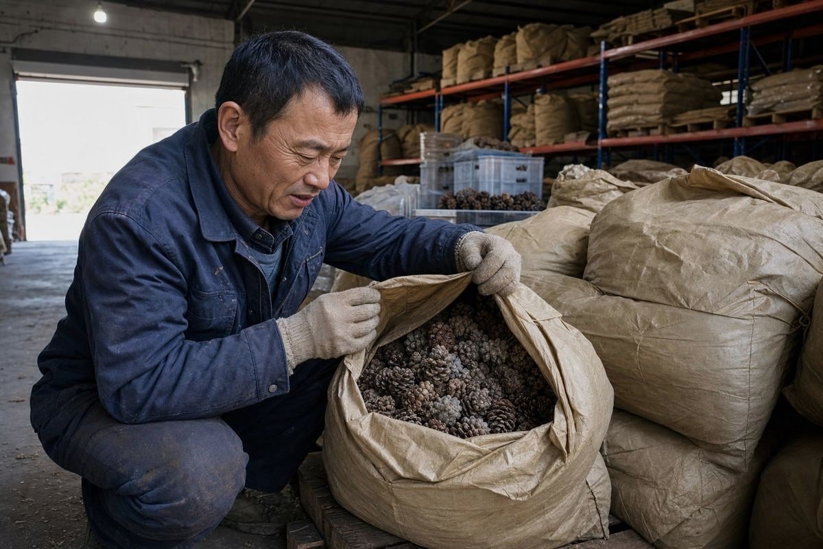 Odor inconsistency between batches signals weak quality control at your pinecone supplier (ID#4)
