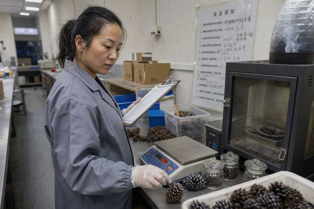 Safety certifications like CE, SGS, and ISO 9001 for colored pine cones in wood stoves (ID#2)