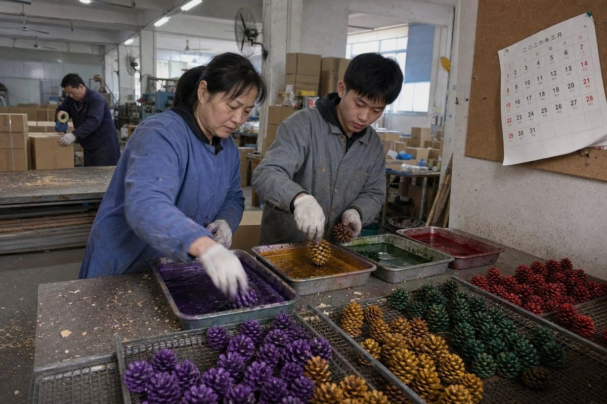 Peak demand trends and shifting selection priorities for colored pine cones (ID#1)