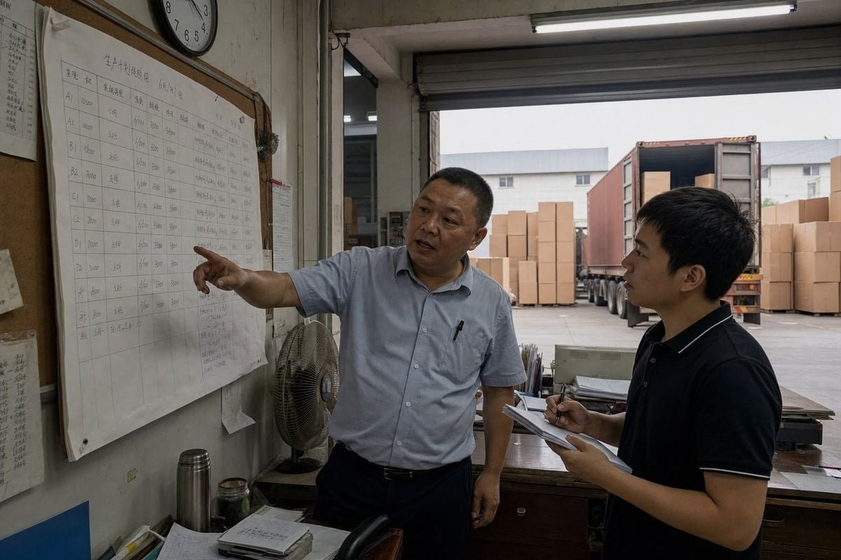 Production timeline plan from Q2 procurement to Q4 retail shelves for colored pine cones (ID#2)